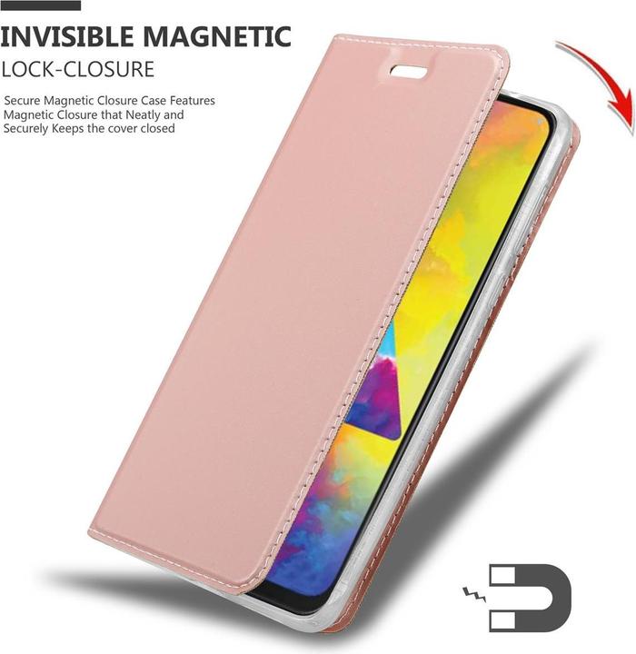 Actual product image Cadorabo Book Classy Style Cover (Samsung Galaxy M30s, Samsung Galaxy M21)