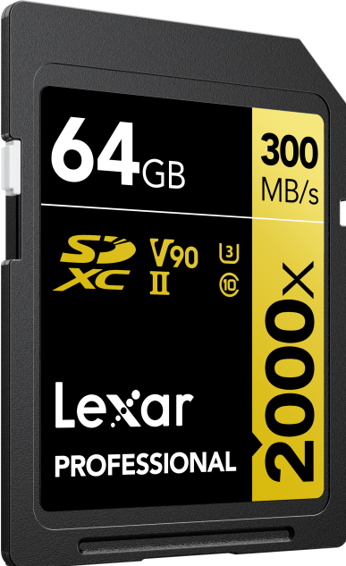 Produktbild Lexar Professional 2000x (64 GB, SDXC, U3, UHS-II)