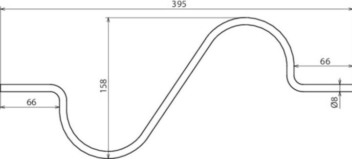 Actual product image Dehn Expansion piece made from round aluminium 8mm 374011 (Other)