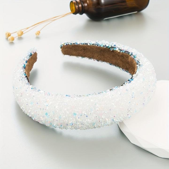 Actual product image Activity Board Elegantes, funkelndes Strass- und Perlenstirnband - schickes Haarschmuckstück im koreanischen Stil