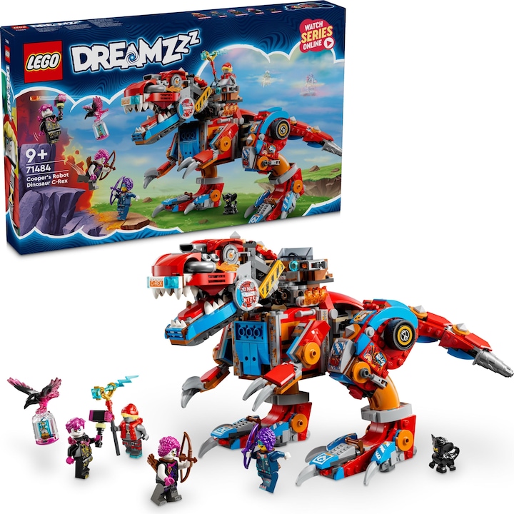Produktbild LEGO Coopers Dino-Mech C-Rex (71484, LEGO Dreamzzz)