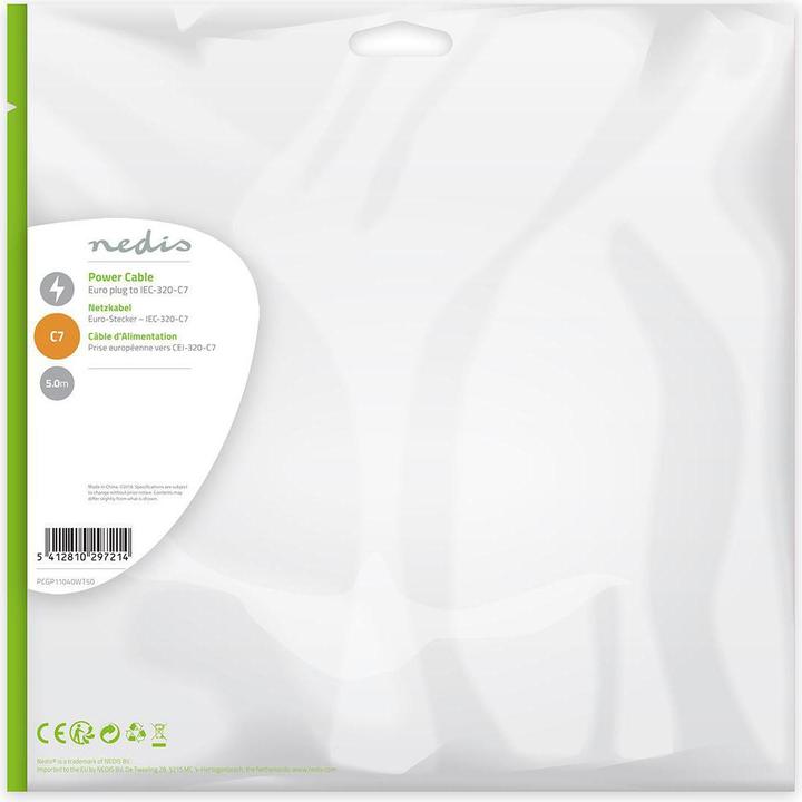 Produktbild Nedis Netzkabel IEC-320-C7 (5 m)