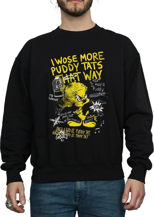 Immagine prodotto Looney Tunes Tweety Pie More Puddy Tats Felpa Uomo (3XL)
