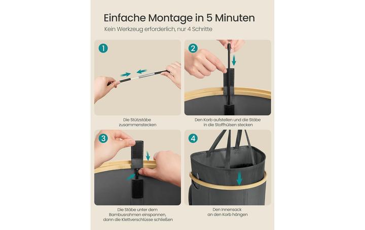 Image du produit Songmics Panier à linge (90 l)