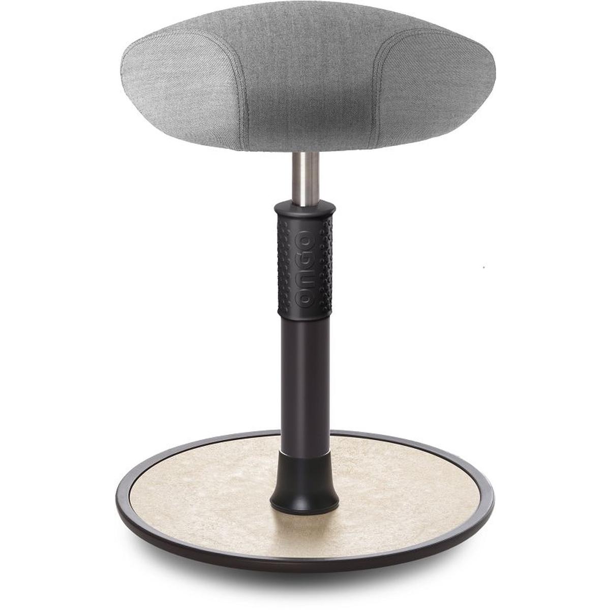 Ongo, Bürostuhl, Sitz- Stehhocker Free Regular Triangel kvadrat Remix Hellgrau schwarz /creme