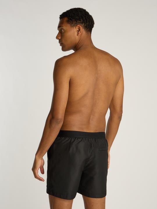Actual product image Calvin Klein Medium Double Waistband Heren Zwembroek - Zwart - Maat M (M)