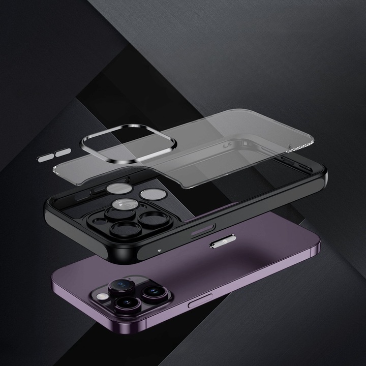 Actual product image Cover-Discount iPhone 15 Pro Max - Case with camera protection black (Apple iPhone 15 Pro Max)