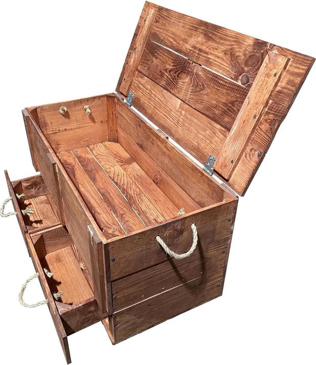 Produktbild Holz Zollhaus Truhe Vintage (43 cm, 133.99 l, 1x)