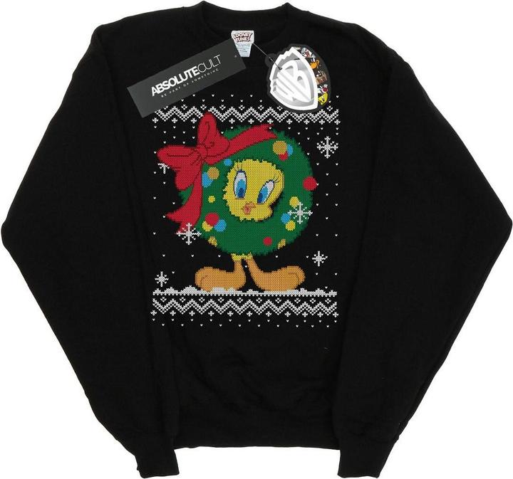 Produktbild Looney Tunes Tweety Pie Christmas Fair Isle Sweatshirt Mädchen (116)