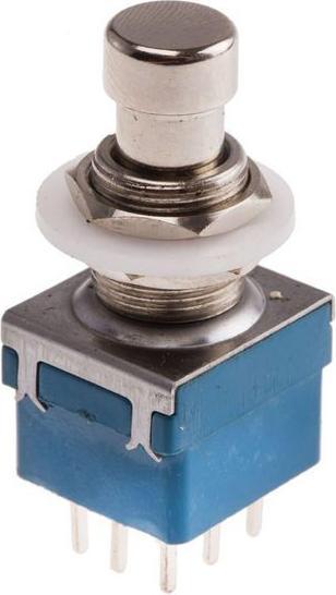 Produktbild RS PRO Footswitch Pushbutton 12mm 3PDT PCB
