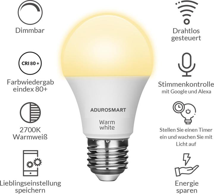 Produktbild AduroSmart Leuchtmittel E27 (E27, 806 lm, 1x)