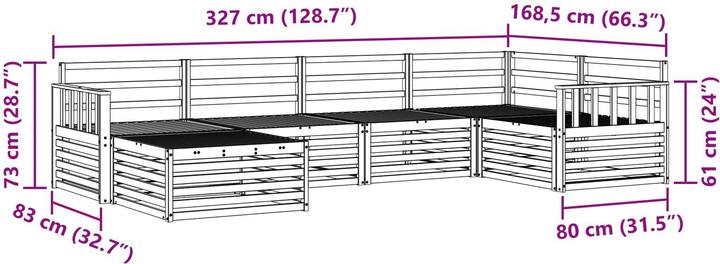 Produktbild vidaXL Outdoor-Sofa