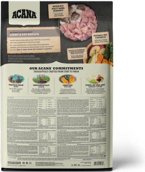Actual product image Acana Dry Food Light & Fit Recipe, 6 kg (Adult, 1 pcs., 6000 g)