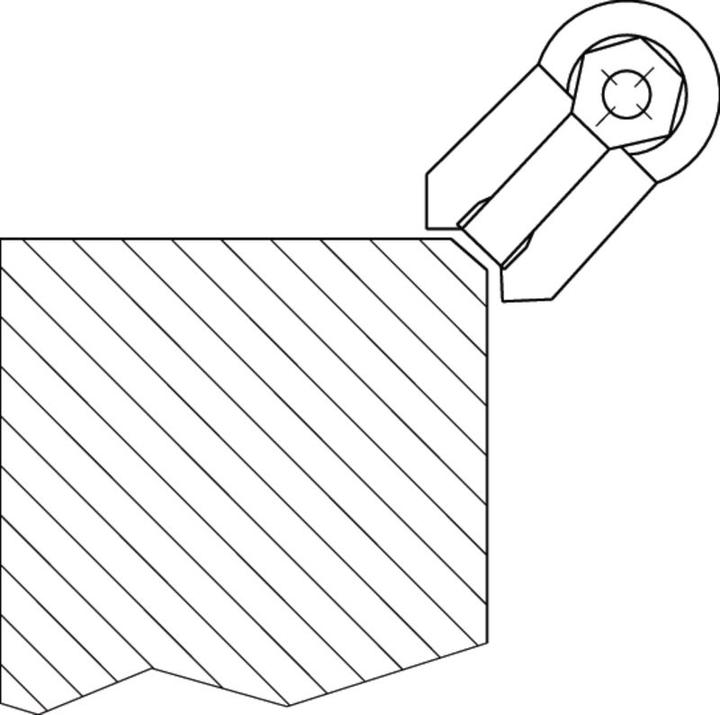 Actual product image Noga Plate deburring tool
