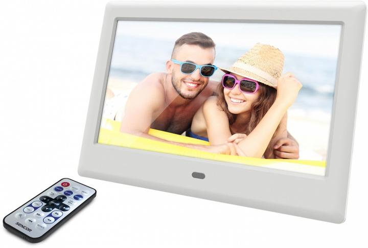 Sencor Cadre photo numérique SDF 782WH FILM PHOTO FRAME, 7 pouces (7", 1024 x 600 pixels)