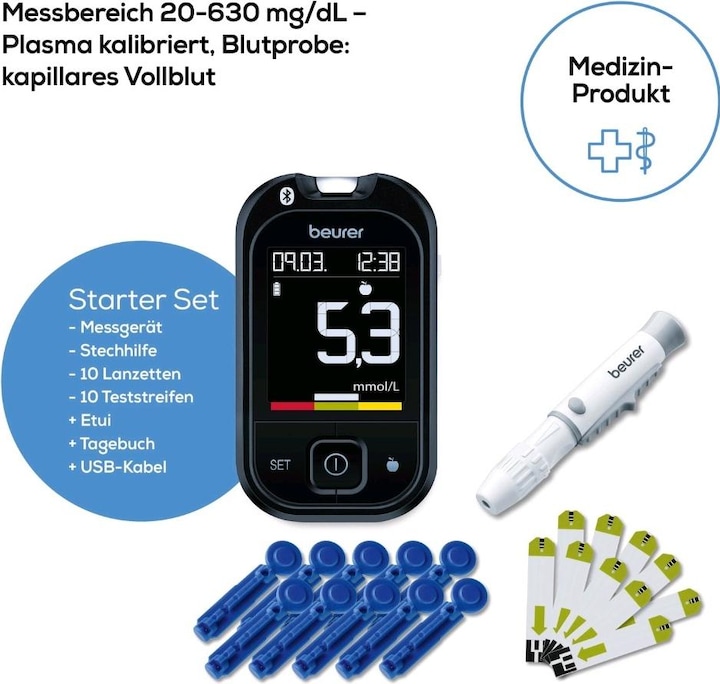 Produktbild Beurer GL 49 (Blutzuckermessgerät)