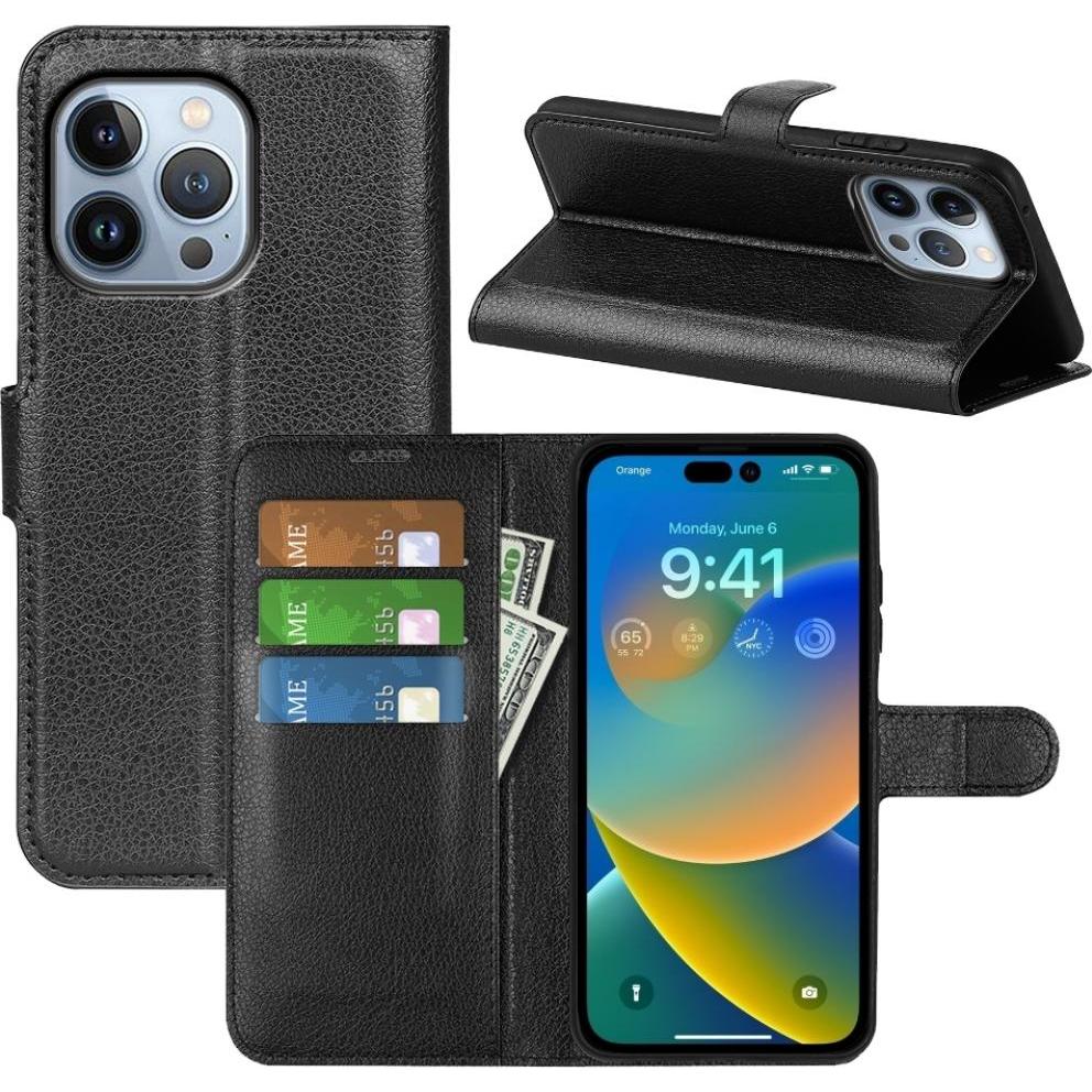 Screenguard Leather Guard (Apple iPhone 14 Pro Max), Smartphone Hülle, Schwarz