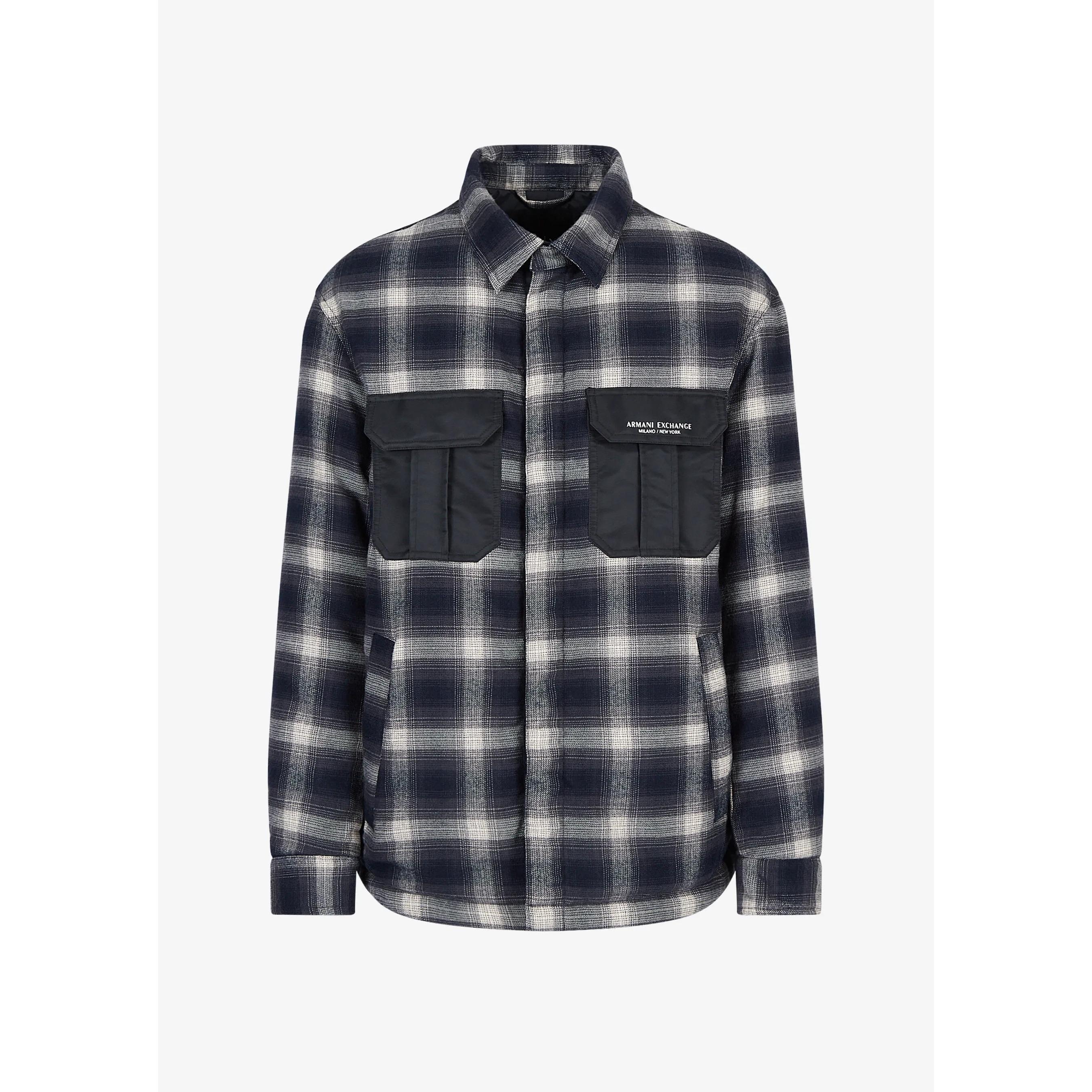 Armani Exchange, Herren, Hemd, hemd, Blau, (XS)