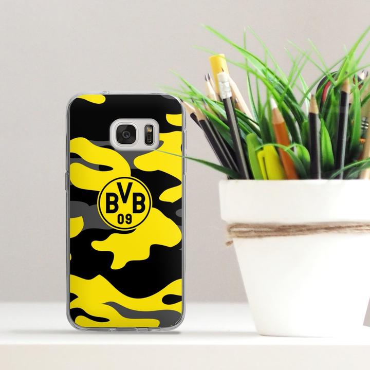 Produktbild DeinDesign Silikon Hülle für Samsung Galaxy S7 Handyhülle Case Smartphone Schutzhülle BVB Borussia Dortmund (Samsung Galaxy S7)