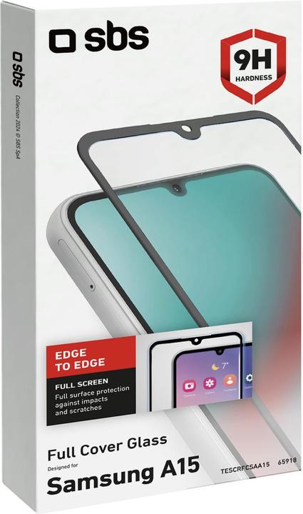 Produktbild SBS Full Cover Glass (1 Stück, Samsung Galaxy A15)