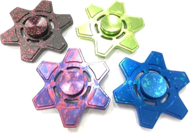Actual product image FidgetSpinner RotorSplash Fidget Spinner Aluminium oxidised