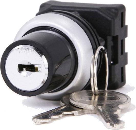 Actual product image RS PRO Key switch head 22mm 2 positions Latching IP 65