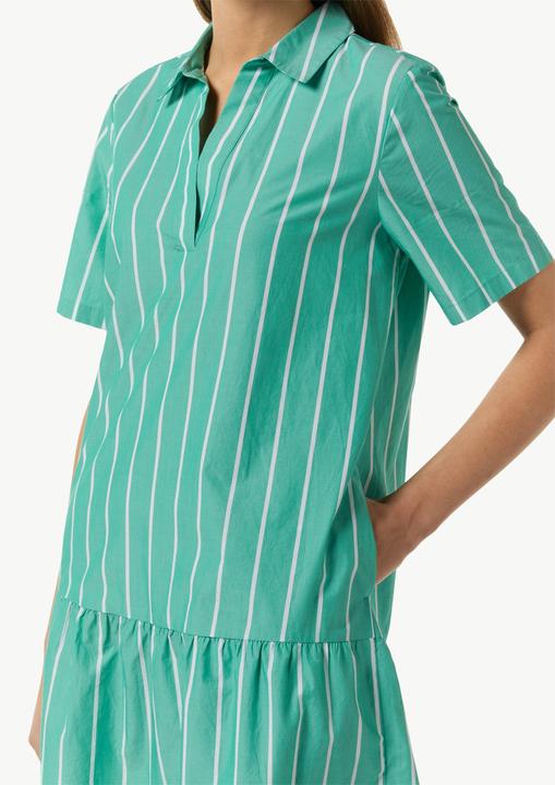 Produktbild Comma Kleid Baumwoll-Kleid mit Volant-Saum und Hemdkragen (44)