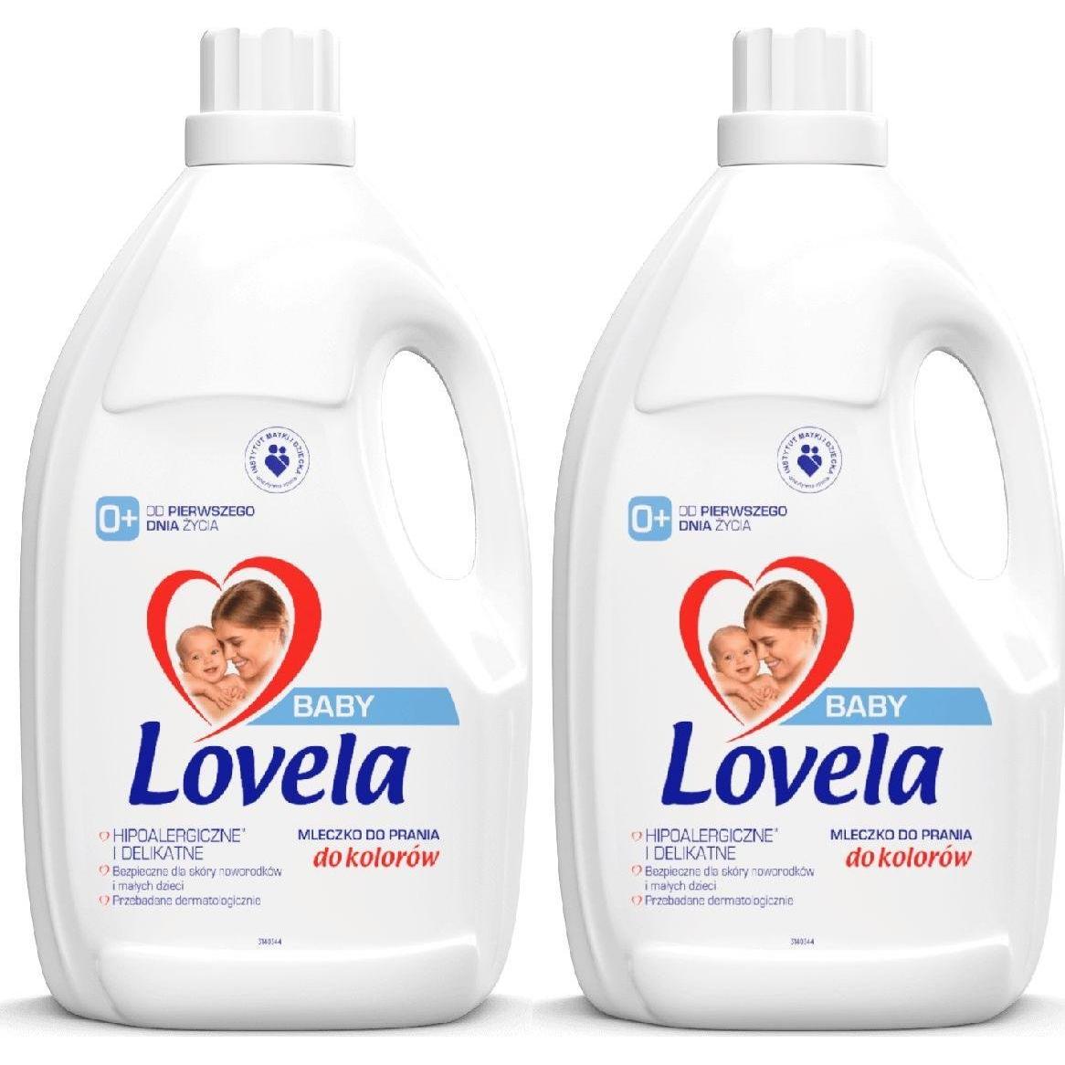 Morele Lovela 2x Hipoalergiczne mleczko do prania ubranek niemowlęcych i dziecięcych 2,9l
