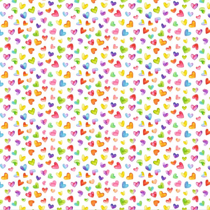 Immagine prodotto Ursus Cartelle di carta trasparente "Cuori colorati", circa 15 x 15 cm (115 g/m², 50 x)