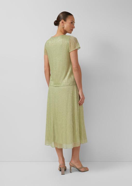 Produktbild s.Oliver Plissierter Mesh-Midirock mit Glitzer und Jerseyfutter (36)