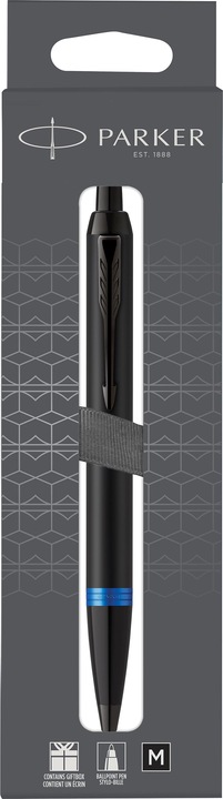 Produktbild Parker Pen PARKER Kugelschreiber IM Vibrant Rings Blue PVD M Schwarz Geschenkbox (Schwarz)