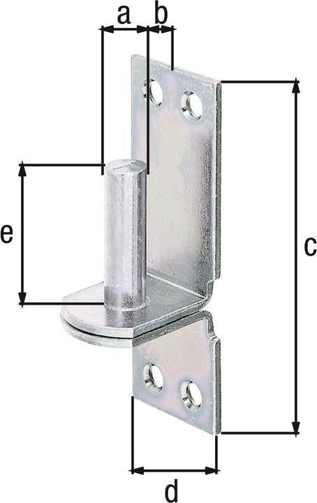 Immagine prodotto GAH Morsetto DI su piastra 16x13mm galv. zincato a film spesso passivato (Bozzelli, 1 pz.)