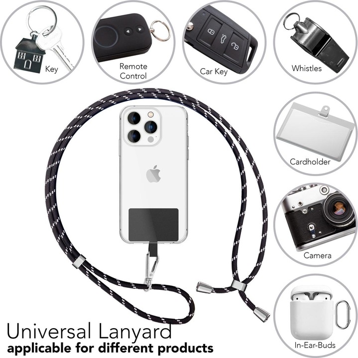 Productafbeelding Nalia Universele mobiele telefoonketting met pad