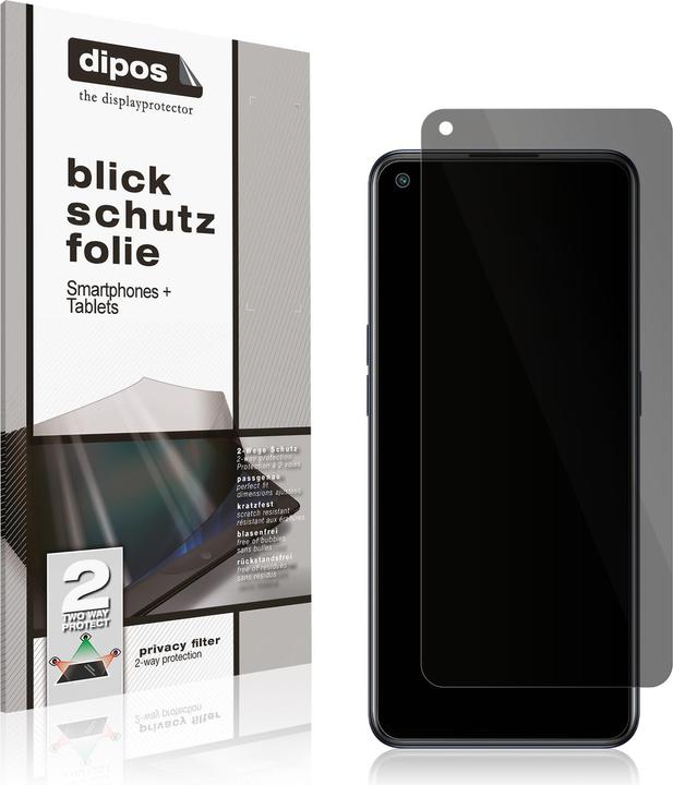 Dipos Blickschutzfolie 2-Way Anti-Shock (2 Stück, Oppo Reno 7 5G)
