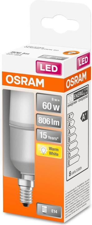Produktbild Osram Led Star Stick (E14, 60 W, 806 lm, 1 x, F)
