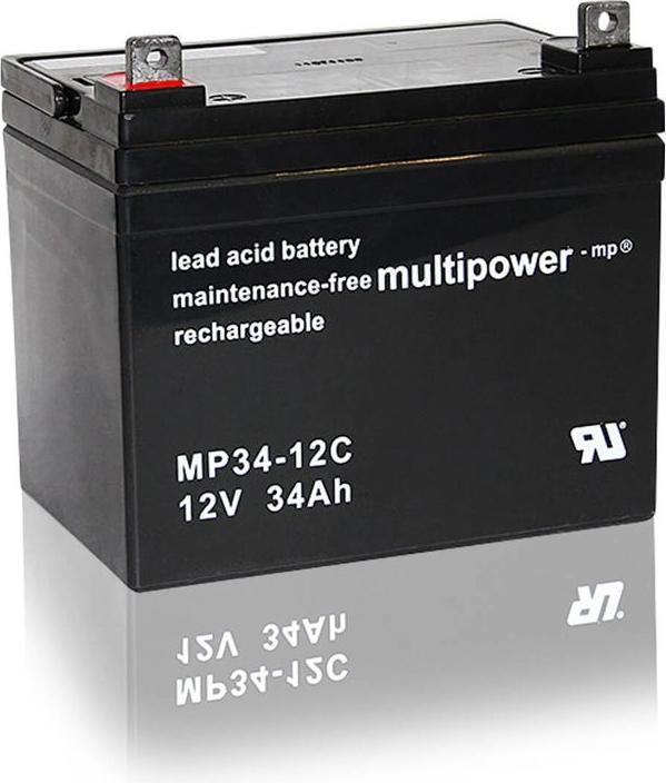 Image du produit Multipower Batterie MP34-12C AGM (12 V, 34 Ah)