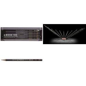Thumbnail - Tombow, Bleistift, MONO 100 - Bleistift Acrylbox (6B, 5B, 4B, 12 x)