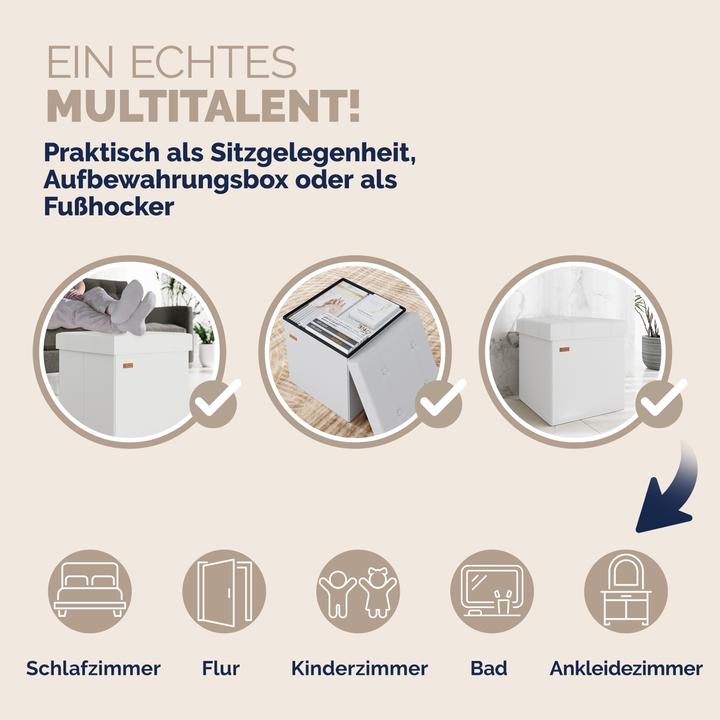 Produktbild Casaria Sitzhocker M