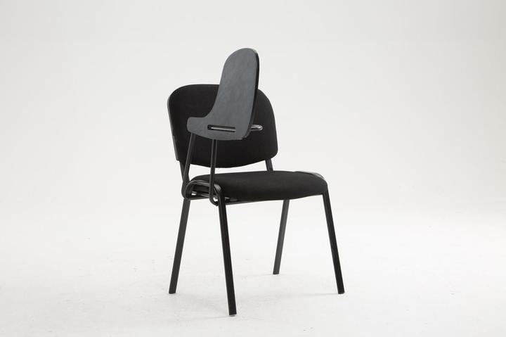 Actual product image CLP Chair Ken with Folding Table Fabric, Black