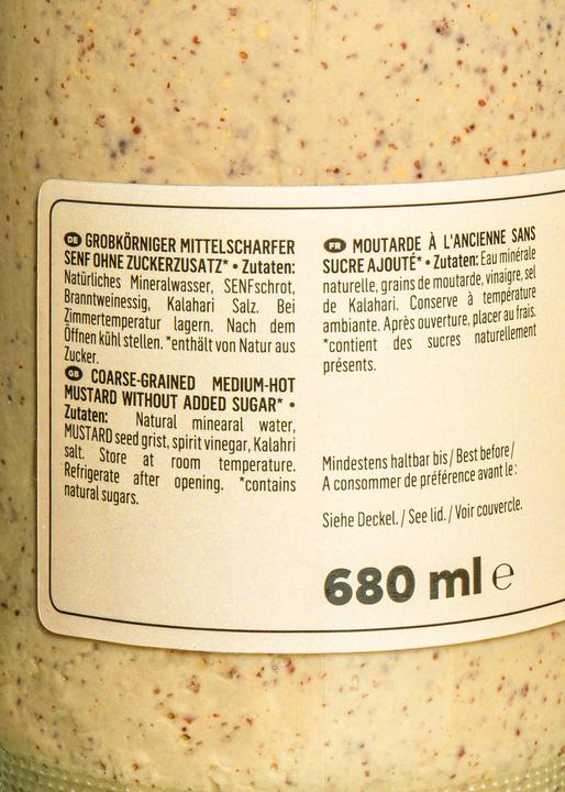 Actual product image KoRo Coarse-grained medium-hot mustard (680 g)
