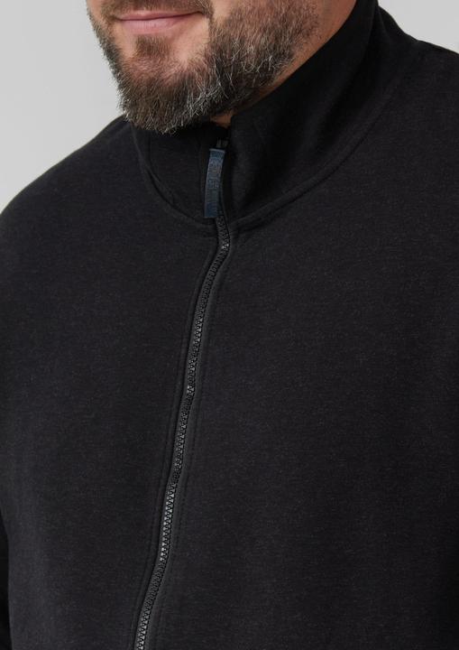 Produktbild s.Oliver Sweatshirt Jacke Melierte Sweatjacke mit Ärmeltasche (3XL)