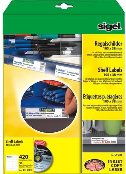 Produktbild Sigel Regalschilder