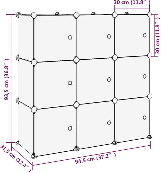 Image du produit vidaXL Manon (94.5 x 31.5 x 93.5 cm)