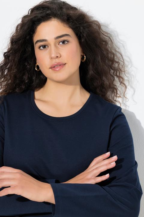 Produktbild Ulla Popken Sweater, Blusensaum, Rundhals, Langarm (68)