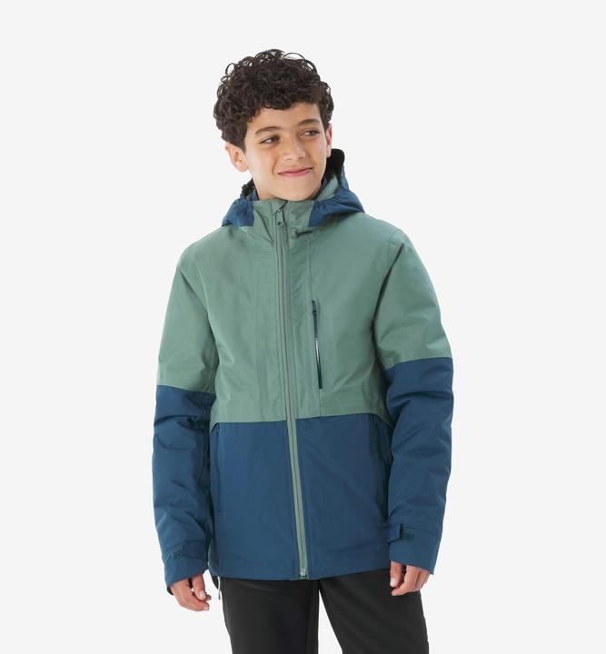 Actual product image Quechua 3-in-1-Jacke Kinder Gr.122–170 warm Wandern - MH500 grün/blau (122, 128, 134, 140, 146, 152, 158, 164, 170)