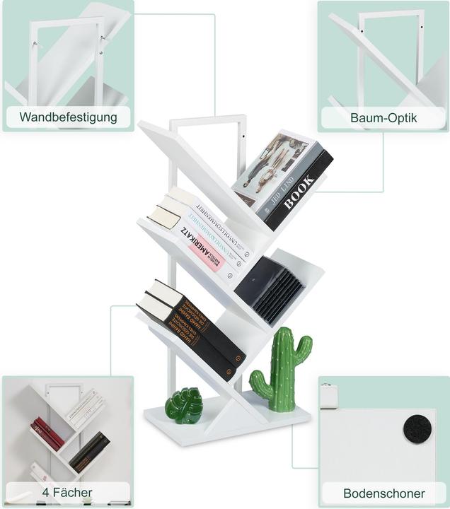 Actual product image Relaxdays Bookshelf (40 x 21.50 x 71 cm)