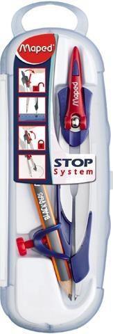 Image du produit Maped Boîte à compas Stop System avec anneau adaptateur, assorti