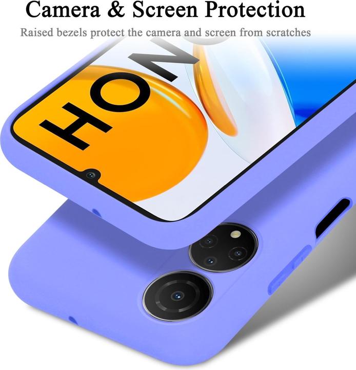 Actual product image Cadorabo TPU Liquid Silicone Case Cover for Honor X7 (Honor X7)