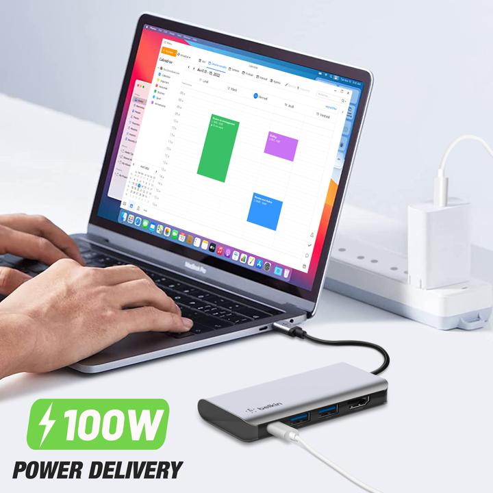 Immagine prodotto Belkin USB-C 4 in 1 (USB-C, 4 Porti)
