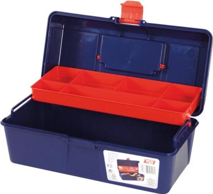 Actual product image Velleman - Toolbox - 310 x 160 x 130 mm - with Tray (1 pieces)